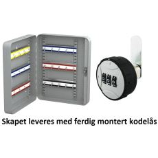 Nøkkelskap 30 Kroker med Kodelås