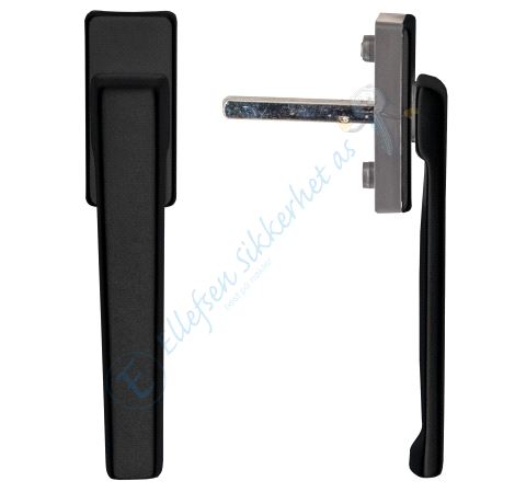 Foldedørsvrider Sort