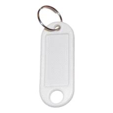 M2 Hvit nøkkelanheng. 50 stk