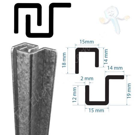 Sikringsjern U Profil Galv 1 Stk.