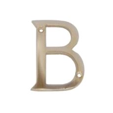 Husnummer B Messing 76mm