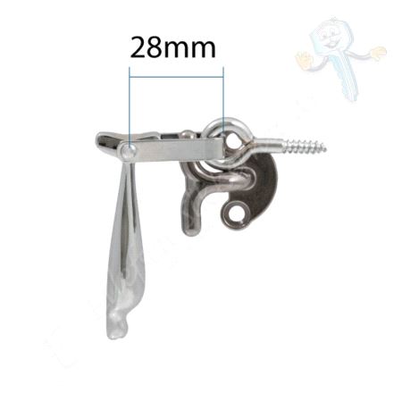 Vinduslukker 28mm Dråpe Fkr sv.pk