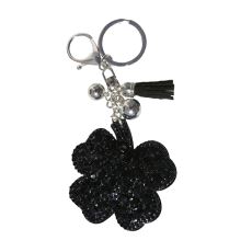 6-0404 Nøkkelanheng Firkløver Sort