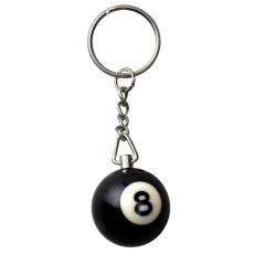 6-0519 Nøkkelanheng Kule. Sort 8