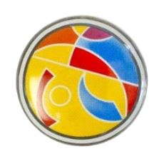 16518 Møbelknott Hawaii porselen Ø38mm