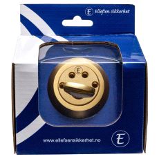 5572-E Knappsylinder Msm. M/Ring sv.pk