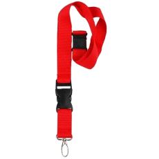 6-065 Nøkkelbånd med klips. Rød