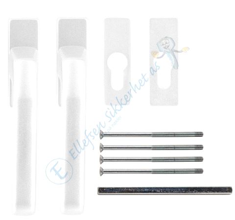 Skyvedørsvrider Hvit