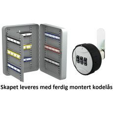 Nøkkelskap 45 Kroker med Kodelås