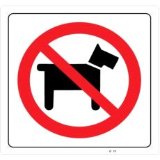 25020 Skilt Hund forbudt 200x200mm