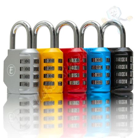 E73/40 Kodehengelås 40mm. Ass. Farger