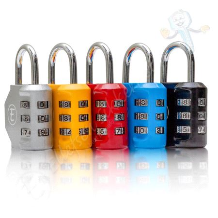 E73/28 Kodehengelås 28mm. Ass. Farger