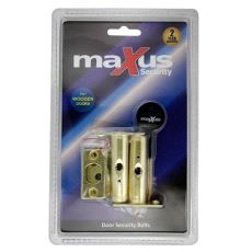MX363 Låsbar Dør/Vindusbolt 2 stk. Msm. sv.pk