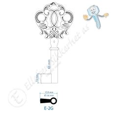 E-2G Nøkkelemne Messing