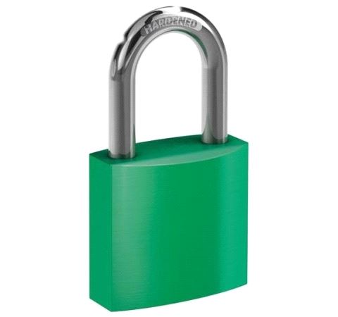 VHS619/38 Alu. Hengelås Grønn