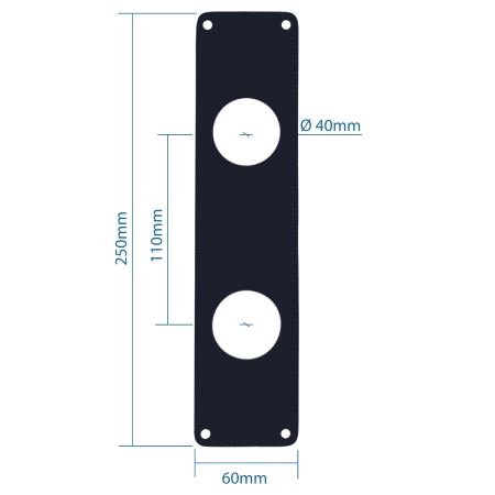 7603S-E Dekkskilt Sort matt
