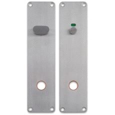 11093 Langskilt - Toalettgarnityr 215x55mm Rustfritt Stål