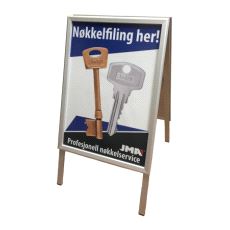 Gatebukk 32mm Alu. Nøkkelfiling Her! 50x70