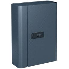 SK28 Nøkkelskap med Kodelås. Grå matt. 28 kroker