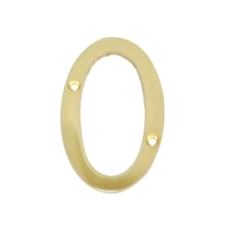 Husnummer 0 Messing 76mm