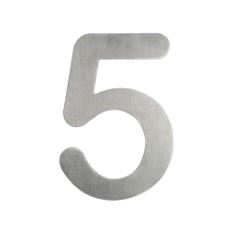 Husnummer 5 rustfritt 140mm