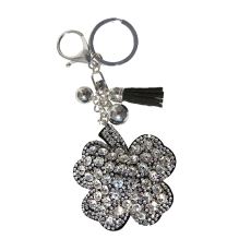 6-0406 Nøkkelanheng Firkløver Sølv