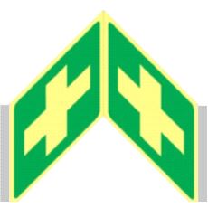 74500 Skilt Førstehjelp plog 150x150mm