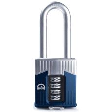 Warrior Combi 55 Kodehengelås. Lang Bøyle. sv.pk