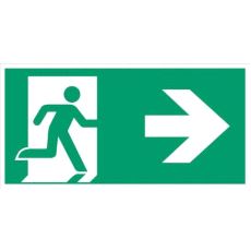63230 Nødgangsmerking med Retningsbeskrivelse 300x150mm