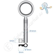 Junie 8x6-1 Nøkkel Nr. 3