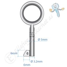 Junie 6x6-3 Nøkkel Nr. 6