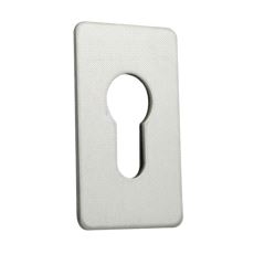 ES129 Dekkskilt Euro med lim. 30x65mm. Rustfritt stål