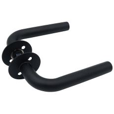 Dørvrider L-form 16mm. Sort matt