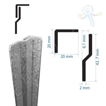 Sikringsjern i Profil Galv 1 Stk.