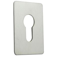 ES143 Dekkskilt Euro med lim. 48x65mm. Rustfritt stål