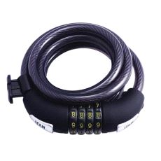 Spiral Kode Sykkellås 180cm. Sort