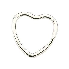 6-0150 Nøkkelring Hjerte 30mm