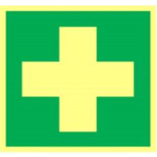 75000 Skilt Førstehjelp 200x200mm