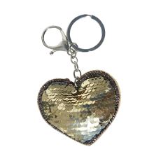 6-0412 Nøkkelanheng Hjerte Gull