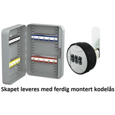 Nøkkelskap 20 Kroker med Kodelås