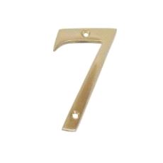 Husnummer 7 Messing 76mm