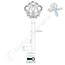 E-0GCV Nøkkelemne Brun