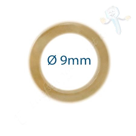 8-0008 Hengselring 9mm Messing 100 stk.