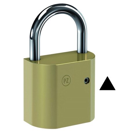 PZ50/40 Hengelås for Trekantnøkkel 8mm