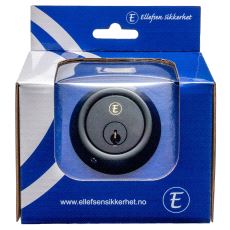 5568-E Sylinder Sort matt. M/Ring. 508 profil sv.pk