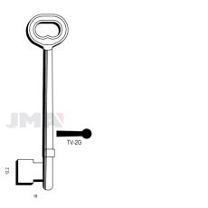 TV-2G Nøkkelemne 140-188 Lang, 6TR4