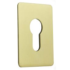 SP122 Dekkskilt Euro med lim. 47x65mm. Messing Polert