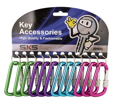 CA101 Karabinkrok 80mm. Med skrulås. 12 stk