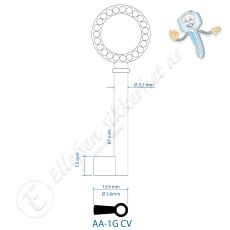 AA-1GCV Nøkkelemne Brun