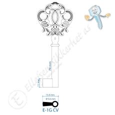 E-1GCV Nøkkelemne Brun